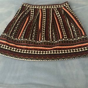 Xhilaration multi color quilted skirt